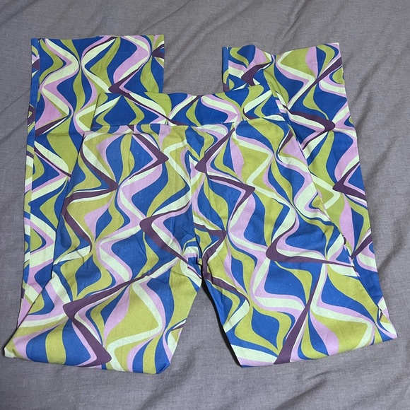 ZARA Printed Flared Pants - Picture 9 of 9